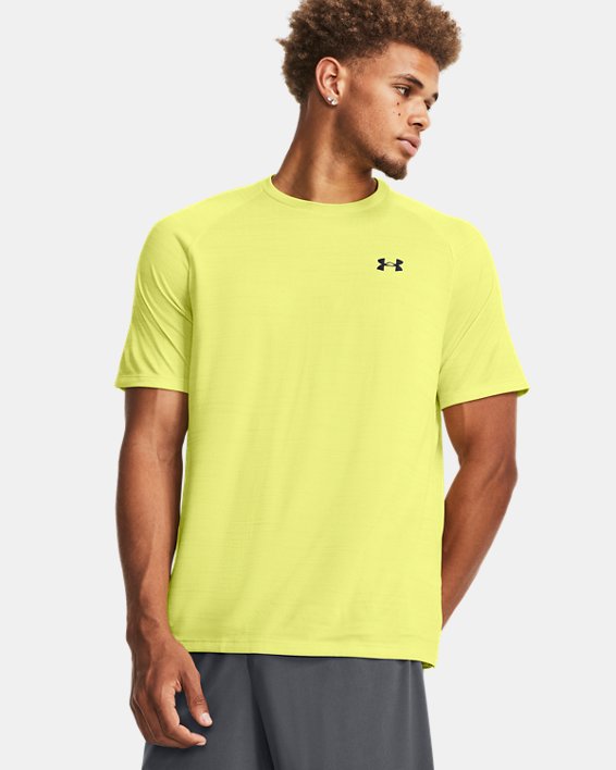 Men's UA Tech™ 2.0 Tiger Short Sleeve in Yellow image number 0